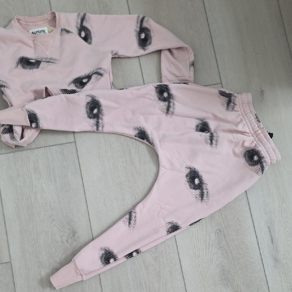 nununu Pink and Black Kids Matching Set - Picture 4 of 4